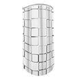 thumbnail image 4 of Stainless Steel Shower Curtain Rod 0.9-1.3m with 7.87ft*5.91ft Curtain, 4 of 9