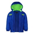 thumbnail image 2 of Weathertamer Boys Pop Stripe Puffer Jacket, Sizes 4-16, 2 of 2