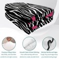thumbnail image 4 of Queen Quilt Set 90''x96'', Zebra Printed Lightweight Summer Bedspread Coverlet Set with 2 Pillow Shams, Modern Geometric Balck White Stripes Breathable All Season Quilt Bedding for Bedroom/Guest Room, 4 of 9