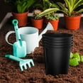 thumbnail image 5 of Aitatty Plastic Plant Nursery Pots 15 Pack, Black 1.5 Gallon Round Nursery Pot with Drainage Holes, Flower Seedlings, Cuttings and Transplanting Seedling Pots for All Your Gardening Needs, 5 of 6