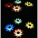 thumbnail image 3 of Lámpara solar flotante, aspecto único, loto solar ecológico para decoración de piscinas y jardines, lámpara flotante impermeable con 7 LED que cambian de color, lirios solares para exteriores, 3 of 5