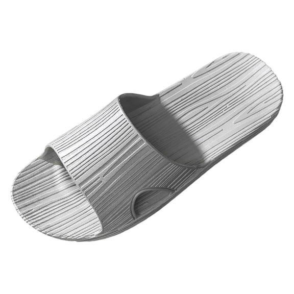 Mens Slippers,Men Slippers Advanced Non Soft Sole Comfort Slippers for Indoor Outdoor Shower Use,Slippers for Men,Grey,8.5