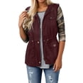 thumbnail image 4 of shqvo Women's Casual Sleeveless Buttoned Vest Lightweight Layering Piece for Autumn Winter Wardrobe, 4 of 5