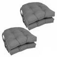 thumbnail image 2 of Blazing Needles  16-in. U-shape Dining Chair Cushions (Set of 4) Steel Grey U-Shape, 2 of 5
