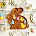 thumbnail image 6 of Easter Horse Wooden Charcuterie Board Horse Shaped Serving Tray with Compartments Wood Cheese Platter for Easter Party Appetizers Snacks Spring Centerpiece Gift for Hostess, 6 of 9
