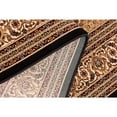 thumbnail image 4 of HomeRoots 395339 3 x 12 ft. Black & Beige Medallion Runner Rug, 4 of 9
