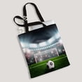 thumbnail image 2 of ABPHQTO Soccer Ball On Green Stadium Arena Canvas Bag Reusable Tote Grocery Shopping Bags Tote Bag 14x16 inch, 2 of 2