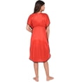 thumbnail image 4 of DWEEP SARA Red Satin Kaftan, 4 of 5