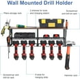 Power Tool Organizer Drill Holder Wall Mounted Garage Tool Shelf for