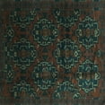 thumbnail image 1 of Ahgly Company Indoor Square Persian Turquoise Blue Traditional Area Rugs, 6' Square, 1 of 4