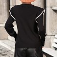 thumbnail image 4 of Suéter de Ribete de Volante para Mujeres, Suéter de Jersey de Mujeres que se Ajustan para ir de compras, 4 of 7