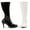 White, variant on 4 inch Knee High Boots With Zipper