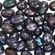 thumbnail image 1 of 1 caja de 50 perlas ovaladas naturales de agua dulce negras de 7 mm, 1,8 mm, con agujero grande, forma de arroz cultivado, perlas reales sueltas a granel, 1 of 9