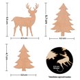 thumbnail image 2 of Figura Navidad MDF 5x5cm | Fantasias Miguel Fantasias Miguel Mylin 9733, 2 of 2