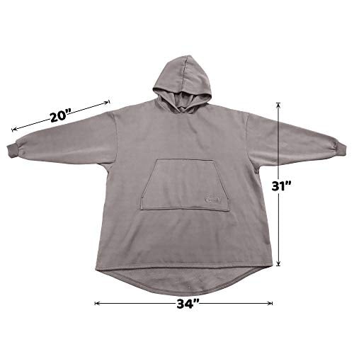 THE COMFY Oversized Unlined Wearable Fleece Cotton Blanket Hoodie Sweatshirt