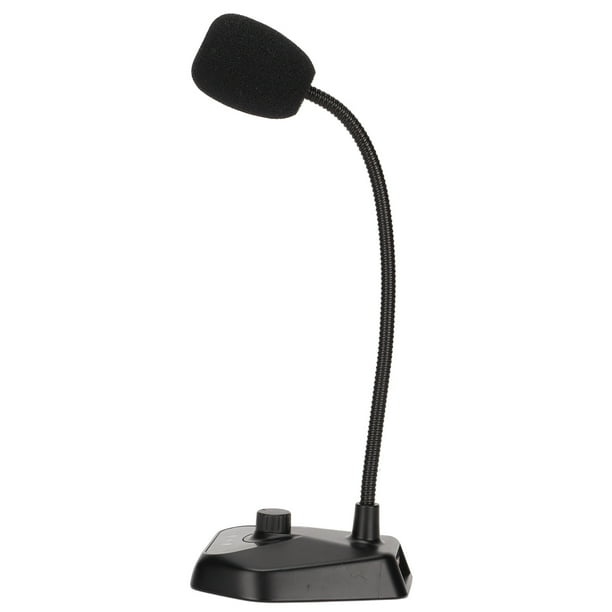 Computer Microphone, Gooseneck Anti Current 360 Degree Omnidirectional Pickup Capacitive PC
