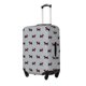 thumbnail image 1 of Balery Polka Dot Christmas Dog Funda de equipaje, fundas para maletas, elástica, lavable, protector de maletas, compatible con maletas de 18 a 32 pulgadas-Large, 1 of 7