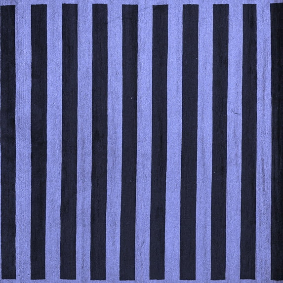 Ahgly Company Indoor Square Abstract Blue Modern Area Rugs, 4' Square