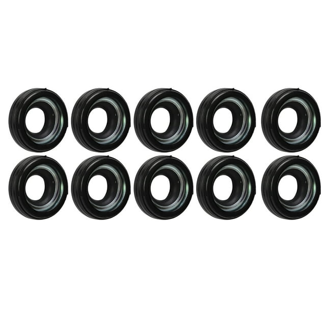 AC System Seal Kit, AC Compressor Shaft Seal Stable Friction Coefficient Long Durability 10Pcs Rubber For V5 AC Compressors