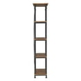 thumbnail image 3 of Homelegance Rustic Modern Wood Metal Living Room 4 Tier Bookcase Shelf, Black, 3 of 6