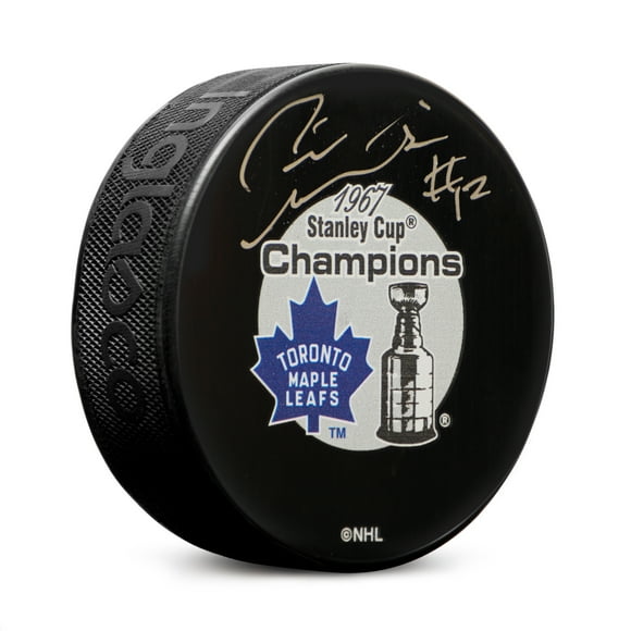 Pete Stemkowski Signed Toronto Maple Leafs 1967 Stanley Cup Puck