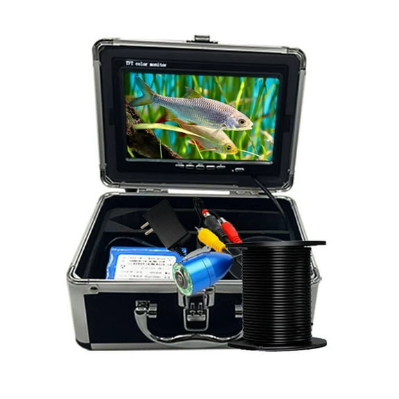 Underwater Fishing Camera LCD Monitor Fish Finder Waterproof 1000TVL Fishing Camera Infrared Lights for Lake US Plug