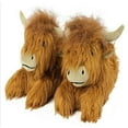 thumbnail image 1 of Pantoufles de Vache Écossaise en Peluche, Pantoufles Intérieures Chaudes et Douces, 1 of 5