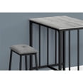 thumbnail image 4 of Dining Set - 3pcs Set - Counter Height - 36" Rectangular - Kitchen - Gray, 4 of 5