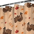 thumbnail image 3 of Happy Thanksgiving Day Shower Curtain 36"x72" ,Bathroom Decorative Shower Curtains Set with 12 Hooks,Modern Waterproof Washable Shower Curtain, 3 of 6