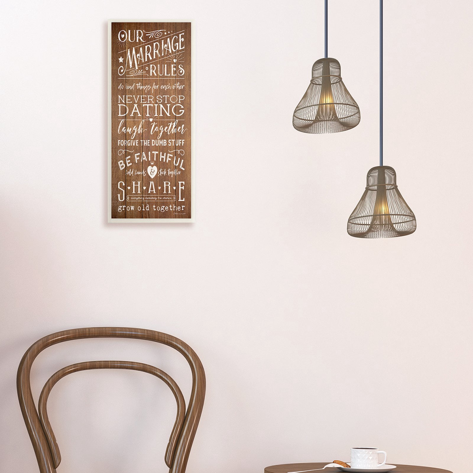 The Stupell Home Decor Collection Our Marriage Rules Wall Art