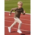 thumbnail image 6 of PureChapter 4 Pack Boys T Shirts Mixed Graphic Long Sleeve Crew Neck T-Shirts for 7-15 Years, 6 of 7