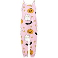thumbnail image 5 of Kwasome Baby Romper Toddler Baby Girl Halloween Prints Jumpsuit Sleeveless Romper Pants Outfits Pink Cute Baby Romper 7-8 Years, 5 of 5