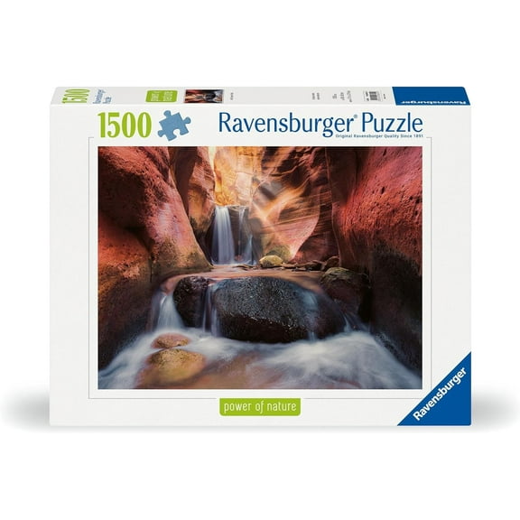 Ravensburger 12000801-The Waterfall in the Red Canyon Puzzle 1500 Pieces for Adults from 14 Years
