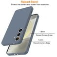 thumbnail image 4 of For Samsung Galaxy S24 Phone Case, Ebizware Shockproof Liquid Silicone Case Full-Body Protective Rugged Rubber Slim Cover with Microfiber Lining for Galaxy S24 (Gray), 4 of 9