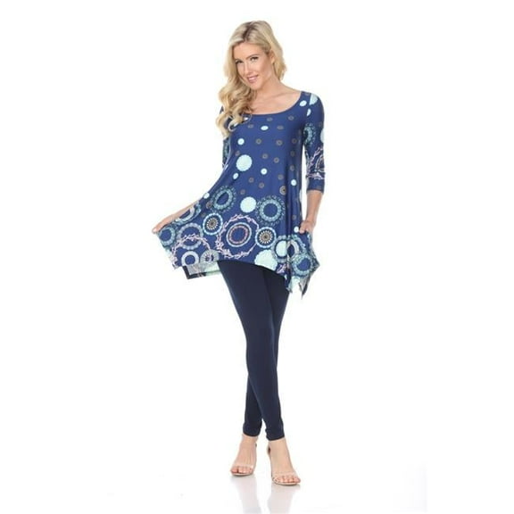 1301-49-M Erie Tunic Top - Royal, Medium