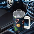 thumbnail image 4 of 40 Oz Merry Christmas Ornaments Tumbler With Handle, Coffee Travel Mug Cup, Holiday Gift, 4 of 4