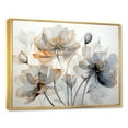 thumbnail image 2 of Designart "Graceful Grey-White Tulip Elegance I" Tulips Floater Framed Canvas Prints, 2 of 5
