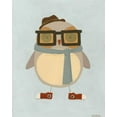 thumbnail image 2 of Vess, June Erica 12x14 White Modern Wood Framed Museum Art Print Titled - Hipster Owl II, 2 of 4