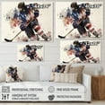 thumbnail image 4 of Designart Usa Hockey Player In Action III Canvas Wall Art, 4 of 5