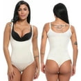 thumbnail image 2 of VASLANDA Women Shapewear Tummy Control Fajas Colombianas Open Bust Bodysuit Slimmer Thong Body Shaper, 2 of 6