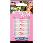 Fing'rs: Shorties California Girl San Diego Flair Designer Nails, 24 ct