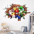 thumbnail image 4 of 47cm*31cm Super Mario Bros. Adhesivo de pared Adhesivos de pared extraíbles para habitación de niños Dormitorio Sala de estar Guardería Decoración del hogar Decoración de dibujos animados Arte mural, 4 of 5