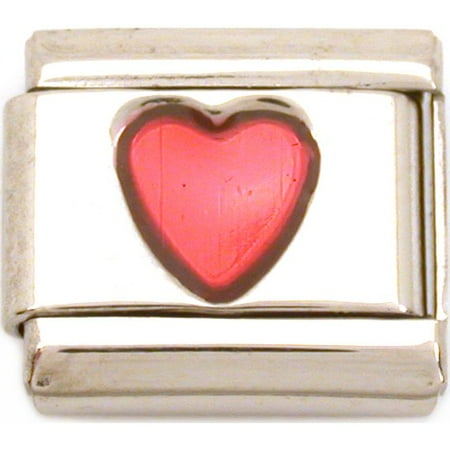 Love Kids Italian Charm - Heart Italian Charm Love Enamel Love