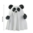 thumbnail image 2 of Spooky Cat Ghost Figurine - Cute Halloween Desk Decorations, Mini Cartoon Statue Ornament for Office, Home Desktop Display & Festive Halloween Party Decor, 2 of 8