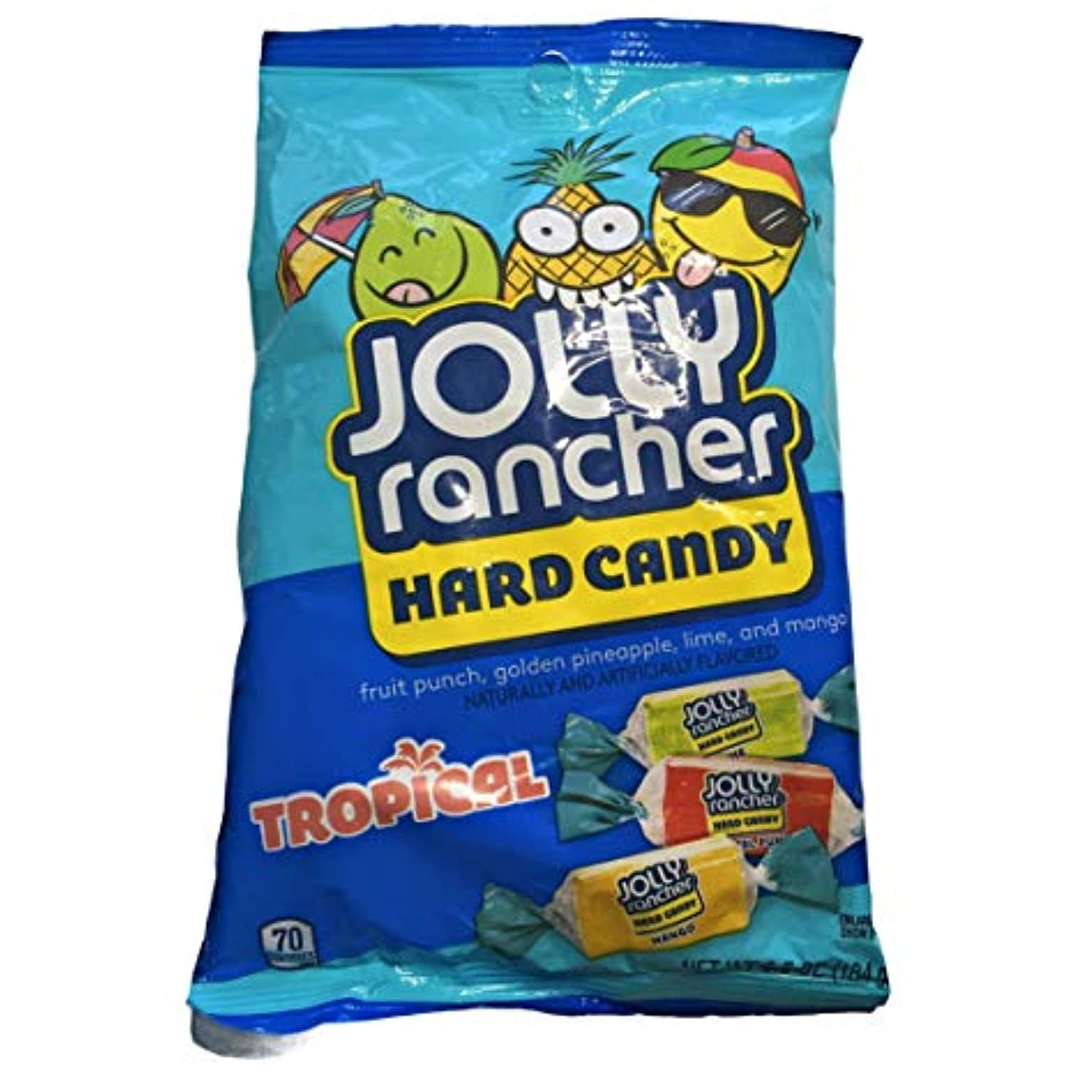 (1) 6.5 Oz Bag Jolly Rancher Tropical Flavored Hard Candy (Fruit Punch