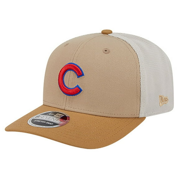 Men's New Era  Stone Chicago Cubs 9SEVENTY Trucker Adjustable Hat