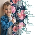 thumbnail image 3 of Blackout Kids Curtains,Pioneer Flower Floral Print Pattern Childrens Insulated Curtains Set Of 2,Bedroom Essentials,Toddler Room Decor 42"x54", 3 of 5