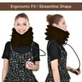 thumbnail image 2 of Cervical Neck Traction Device, 4 Layers Inflatable Adjustable Neck Brace Stretcher Posture Corrector, Air Pump Neck Support, for Neck Pain Relief Spine Alignment(Coffee）, 2 of 6