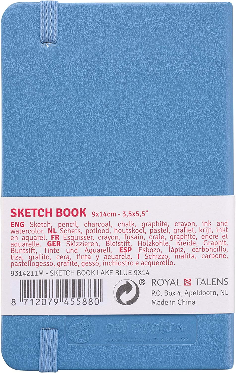 Talens Art Creations Sketchbook - Lake Blue, 5.5 x 3.5 