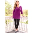 thumbnail image 2 of Catherines Women's Plus Size Suprema Studio Half-Zip Tunic, 2 of 6